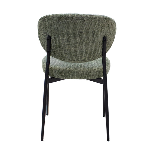 Giga Meubel Eetkamerstoel Vajèn - Stof - Groen - Set van 2 - vtwonen shop