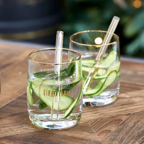 Rivièra Maison Le Club Gin & Tonic Set Of 2 pieces - Glas - Transparant - vtwonen shop