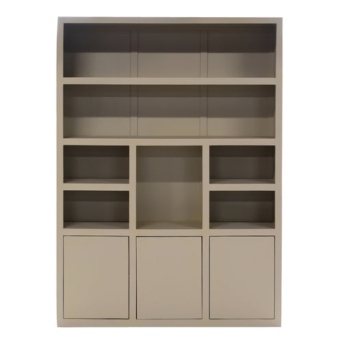 Giga Meubel Wandkast Xander - Hardhout/Hout - Beige - 160x46x220cm