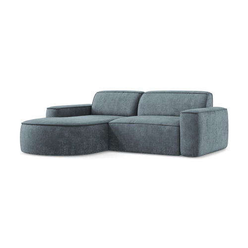 LaMiaSofa hoekbank links Melissa - chenille stof - jeans - 224x166x70