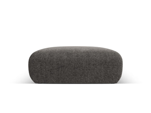 Cosmopolitan Design Poef Nolio 2-zits, chenille, grijs - 100x100x36cm