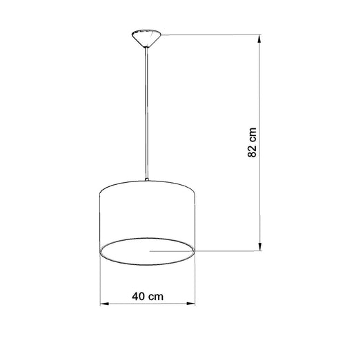 Sollux Lighting Hanglamp VOETBAL C 40 - 40x40x82cm