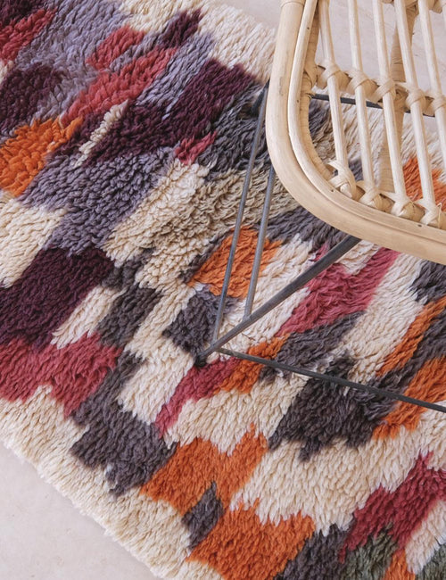 AFK Living vloerkleed Berber - handgemaakt - Wol - 80 x 306 cm - vtwonen shop