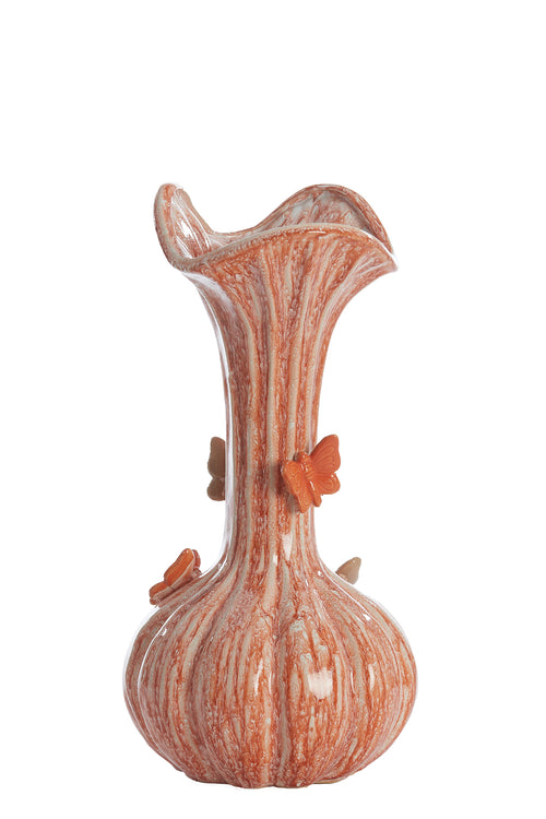 Light & Living vaas BUTTERFLY - Ø23x44cm - oranje - vtwonen shop