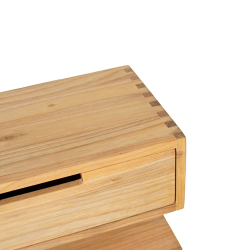 Giga Meubel Nachtkastje  - Naturel - Eikenhout - 35x20x20cm - vtwonen shop