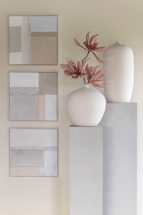 J-Line schilderij Tod - canvas/dennenhout - 3 stuks