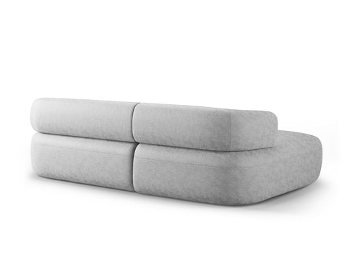 Micadoni linker hoekbank Jenny 5-zits, chenille geld - 145x225x73cm