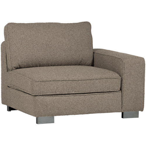 vtwonen element 1-zits met arm rechts Lazy - Bouclé - Naturel - vtwonen shop