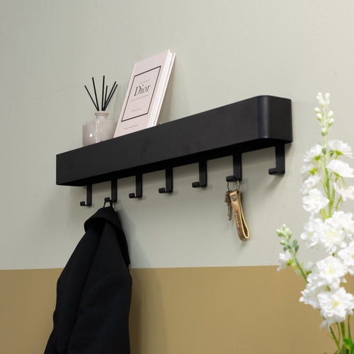 Spinder Design kapstok Dax Play 7 - Zwart - 7 haken - vtwonen shop