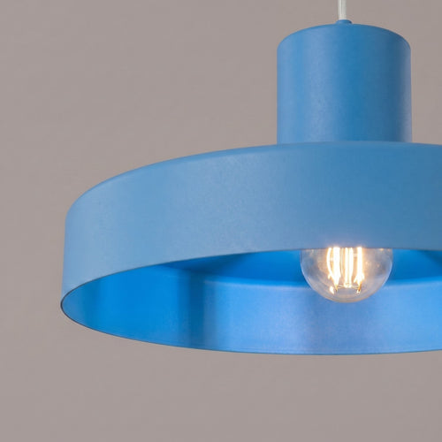 Sollux Lighting Hanglamp BILO azuur - 35x35x120cm