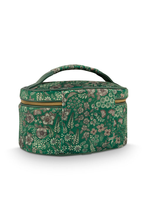 Pip Studio - Cleo Beautycase Dames - Daisy Dreams - Groen - 26x16x16cm