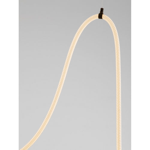 Nova Luce ILANE Geïntegreerde LED-hanglamp voor plafond, zandkleurig zwart, Triac dimbaar, 33W, 2499lm, 3000K