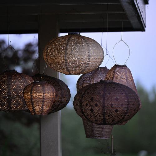 Lumiz Tuinlamp op zonne energie - Solar Lampion - Madeira Set - 3 stuks