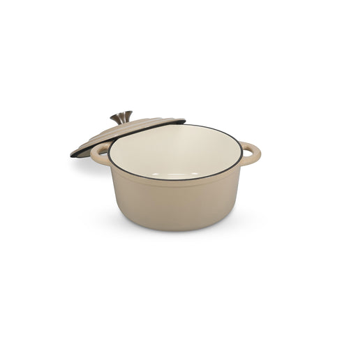 Salt & Pepper - Kookpot 26cm gietijzer beige Ferno - vtwonen shop