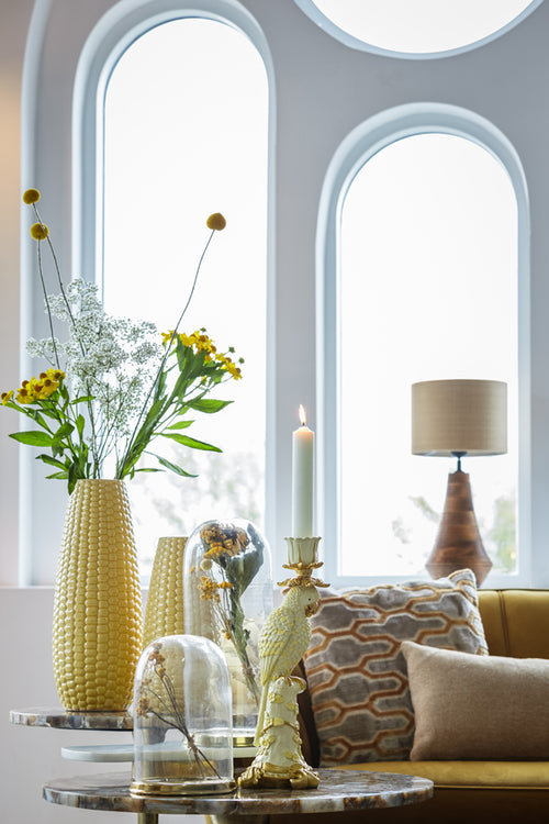 Light & Living kussen JEMBANA - 45x45cm - geel - vtwonen shop