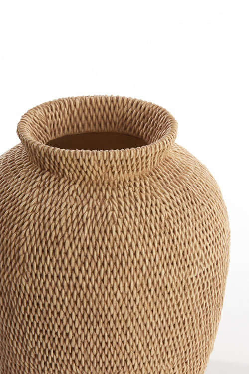 Light & Living vaas VEDELLA - Ø26x28cm - bruin - vtwonen shop