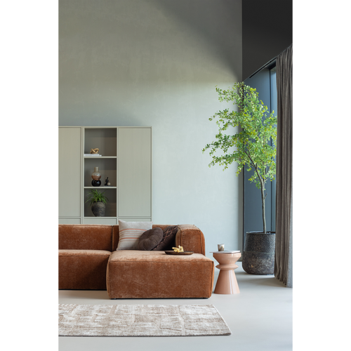 WOOOD hoekbank rechts Bean - Chenille - Velvet Terra - 73x305x175