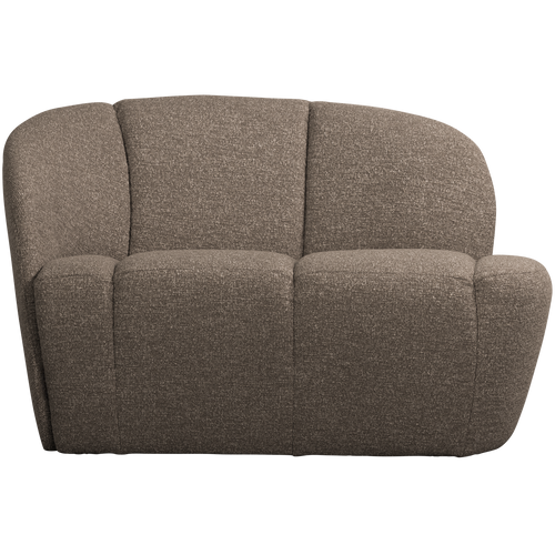WOOOD 2-zits bankje links Mojo - Polyester - Bruin Melange - 73x112x77