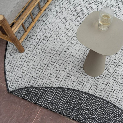 Eva Interior Buitenkleed Dahl Ovaal - Zwart - Dubbelzijdig