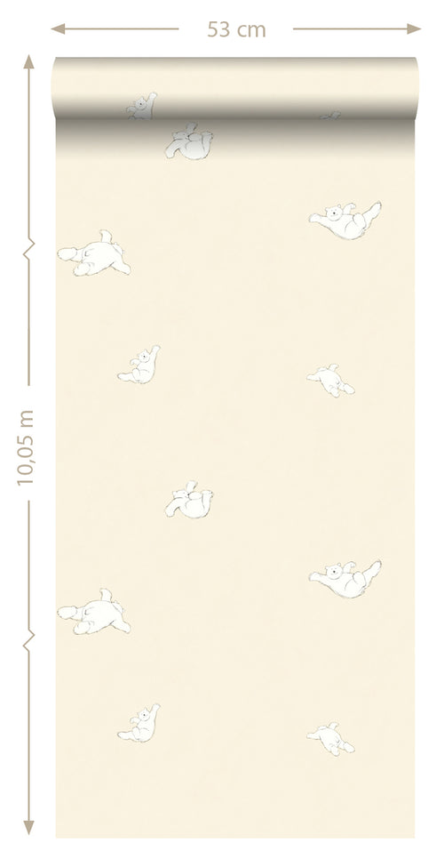 ESTAhome behang beren beige - 53 cm x 10.05 m - 137301