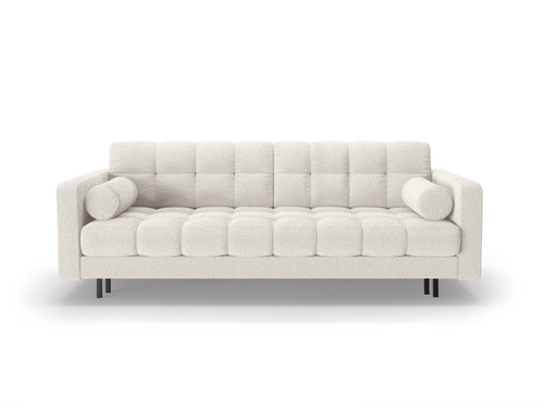 Cosmopolitan Design Slaapbank met opbergdoos Bali 3-zits, boucle wit - 84x222x105cm