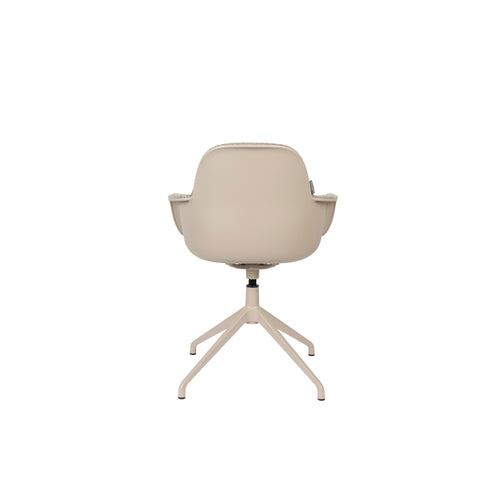 Zuiver Albert Kuip Swivel Eetkamerstoelen armleuning Taupe - Set van 2 - vtwonen shop