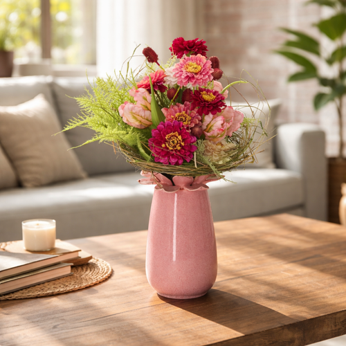 Maxifleur Kunstboeket Inge Dordrecht 35 cm roze