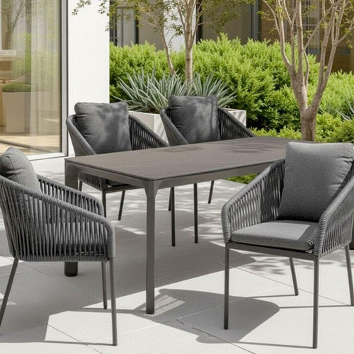 Kare Design Tuintafel Bari 180x90cm zwart