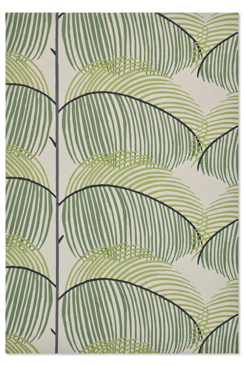 Vloerkleed Sanderson Manila Leaf-Botanical Green Outdoor 140x200 cm - vtwonen shop