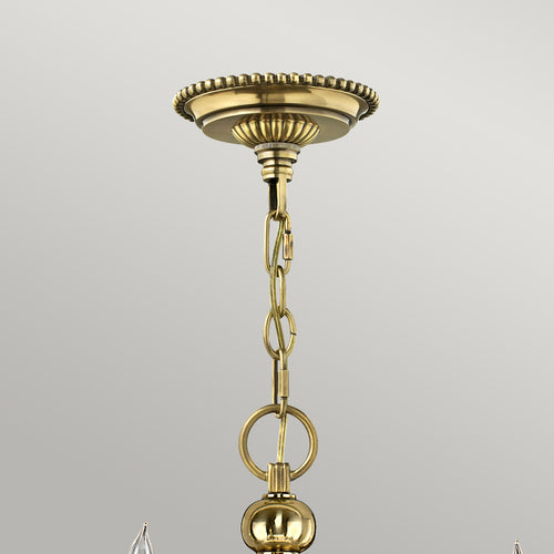 Elstead Cambridge - Kroonluchter met 15 lichtpunten, gepolijst messing