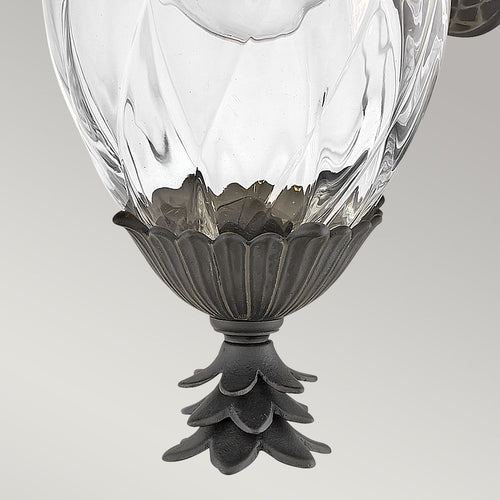 1-flammige kleine Außenwandlaterne Museum Schwarz IP44