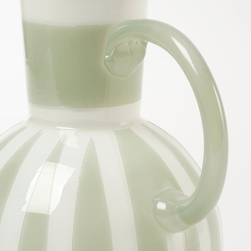 Mica Decorations Bazaar Vaas - H21 x Ø18 cm - Glas - Lichtgroen