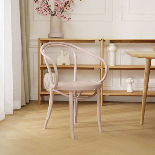 Fameg Venice No. 9 Houten Eetkamerstoel Whitewash - Met Armleuning - vtwonen shop