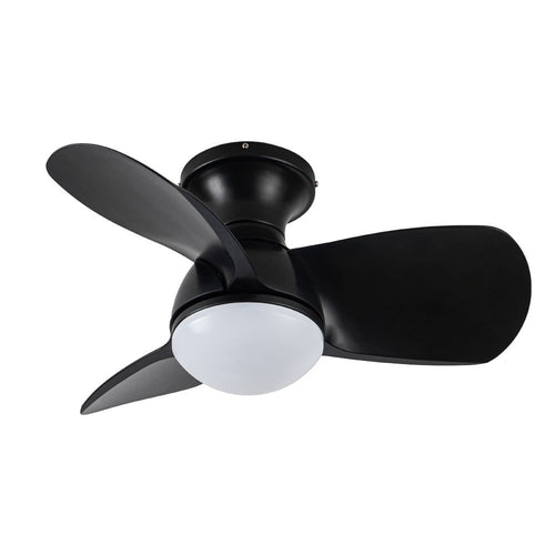 CristalRecord plafondventilator Epona - 1 lichts - 64  x 23   cm - zwart