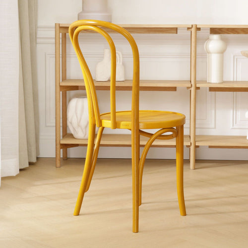 Fameg Vienna Thonet No.14 Houten Bistrostoel Geel - vtwonen shop