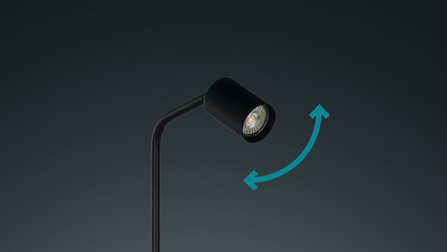 EGLO vloerlamp Rigomagno - gu10 - staal - zwart