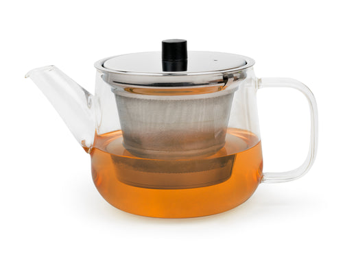 Bredemeijer - Glazen theepot Merano - 1,1 liter - Met RVS filter - vtwonen shop