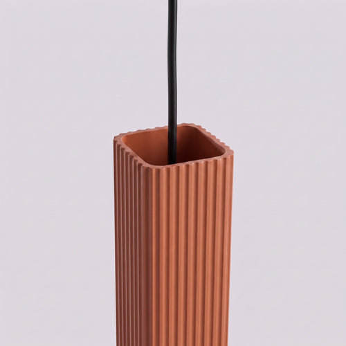 Sollux Lighting Hanglamp RAYO 3L rode oker - 45x6x98cm