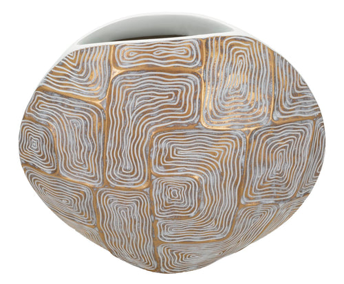 Mauro Ferretti vaas - 36 x 11 x 34,5 cm - goud