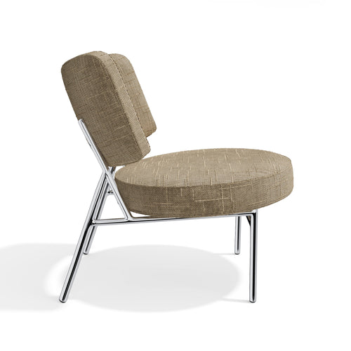 Sia Home - Salonstoel IGGY - geweven fluweel mol 60cm