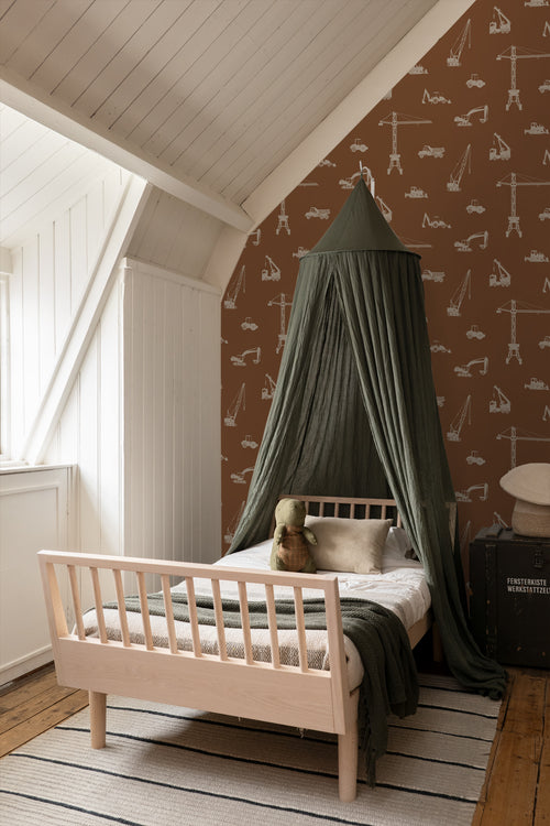 ESTAhome behang voertuigen terracotta - 53 cm x 10.05 m - 139972 - vtwonen shop