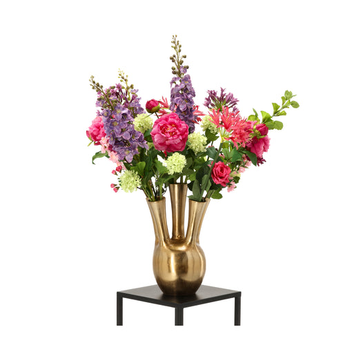 Maxifleur Handgebonden Kunstboeket Elisa Milano - Roze/Paars