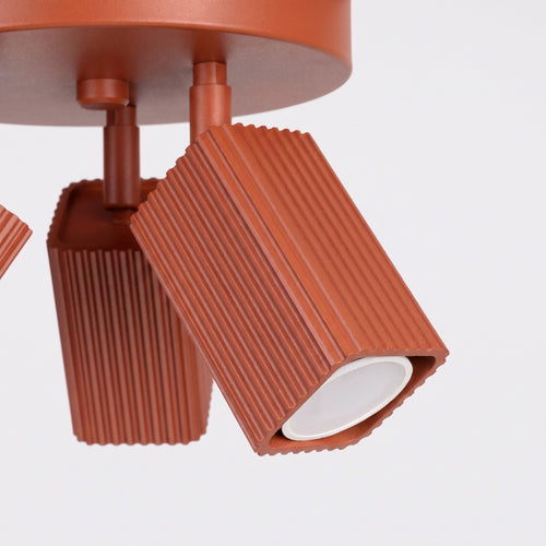 Sollux Lighting Plafondlamp RAYO 3P rode oker - 20x20x18cm