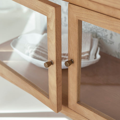 Tikamoon Eiken vitrinekast - Naturel - vtwonen shop