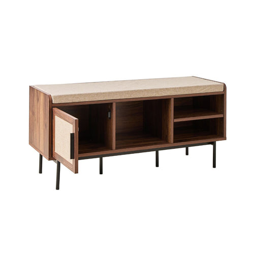 Calicosy - JETSON Schoenenbank - Donker hout - 45,5x100x35 cm