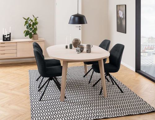 Rebellenclub Eetkamertafel Mala - ø120cm - Licht Eiken