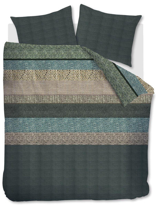 Beddinghouse Enzo dekbedovertrek - Lits-Jumeaux - 240x200/220 cm - Groen - vtwonen shop
