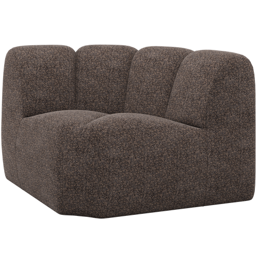 WOOOD bank hoekelement Mojo - Wollig - Bruin - 74x110x110 - vtwonen shop