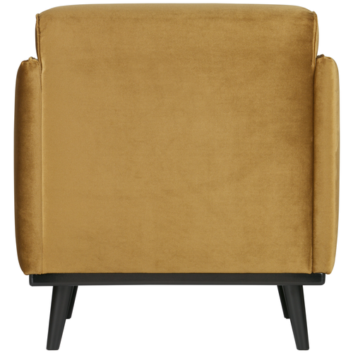 WOOOD fauteuil met arm Statement - Polyester - Honing Geel - vtwonen shop