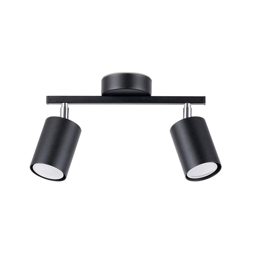 Sollux Lighting Plafondlamp LEMMI 2 zwart - 26x8x20cm